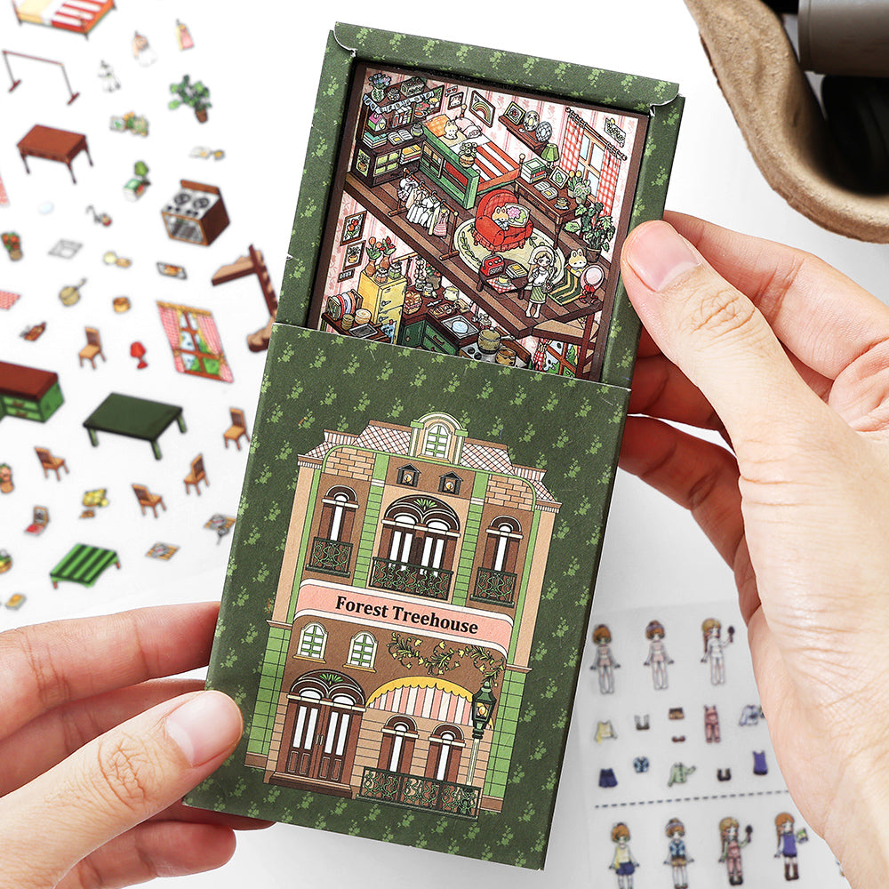 Mini Scenes Sticker Mini DIY Picture Frame | My Little House 5.0 | Sticker Scene, 3D ...