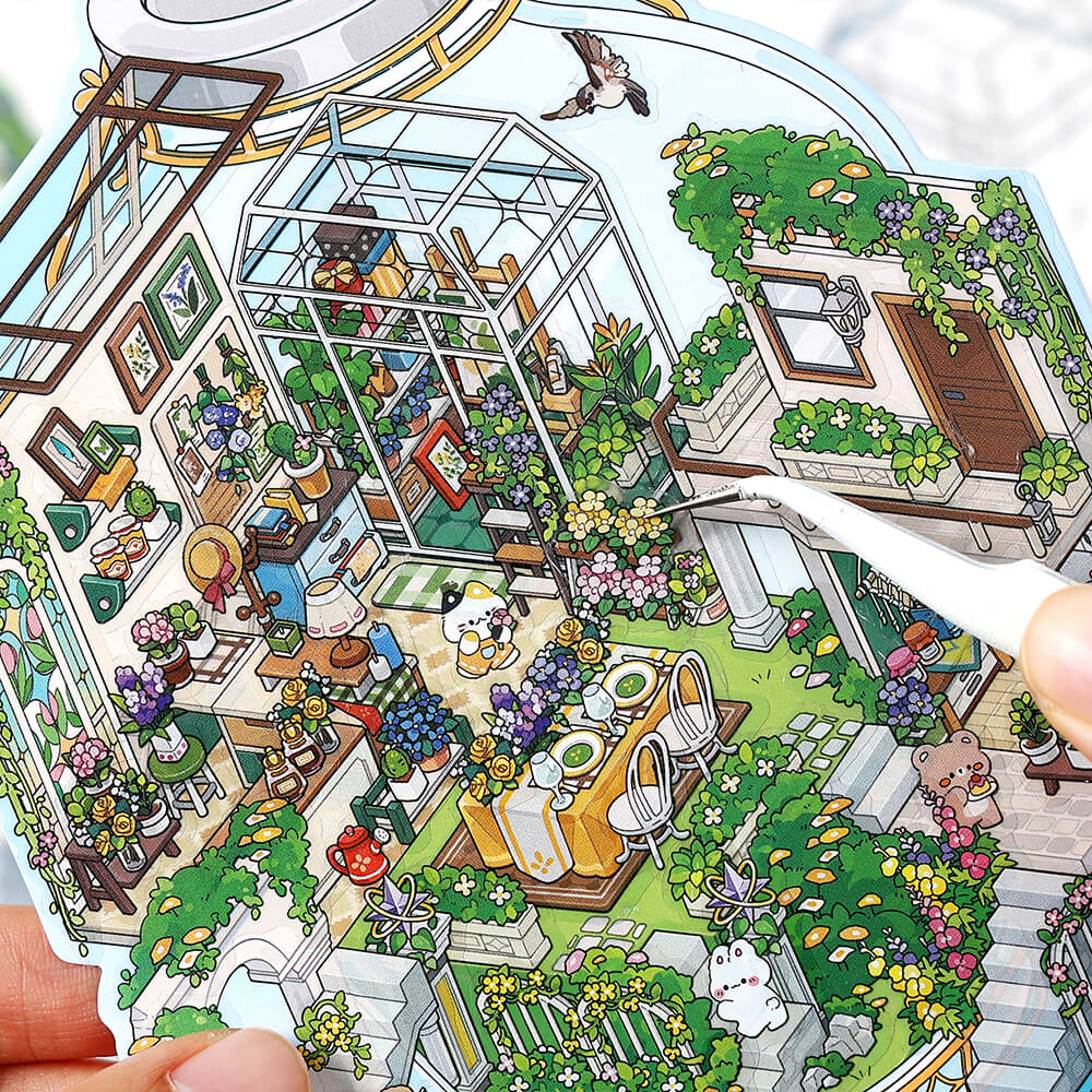 3D-huisstickers, doe-het-zelfset, 20 verschillende plaatsen met unieke designs, creatieve wanddecoratie voor kinderkamer en kantoor, leuk cadeau 3D-huisstickers, doe-het-zelfset, 20 verschillende plaatsen met unieke designs, creatieve wanddecoratie voor kinderkamer en kantoor, leuk cadeau