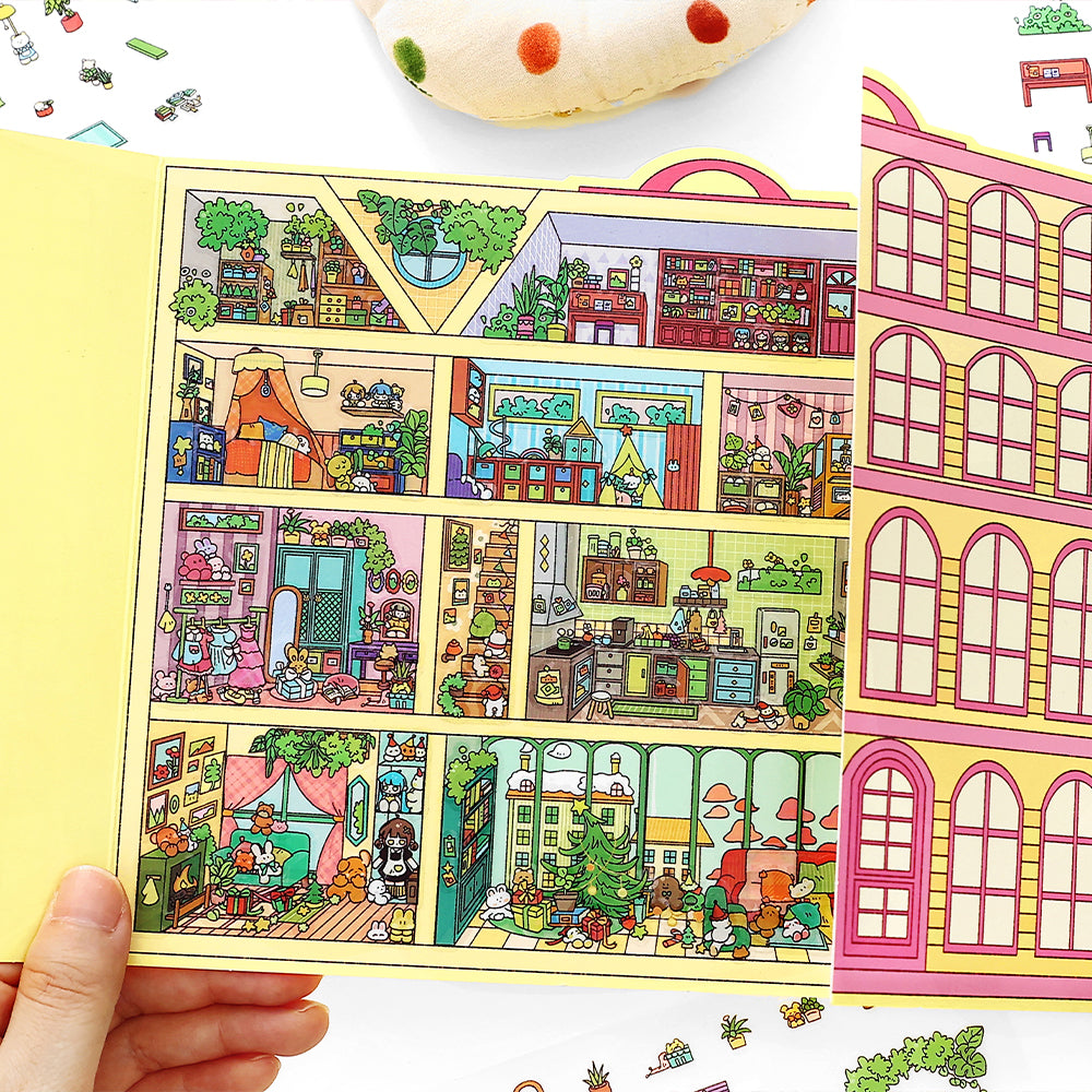 Büyük Boyut | Open Today Serisi 15.0 | Yapışkan Sahne, 3D Minyatür Sahne Yapışkanları, Stres Azaltıcı DIY Yapışkanları, Sahne Oluşturma Yapışkanları, DIY Yapışkanları