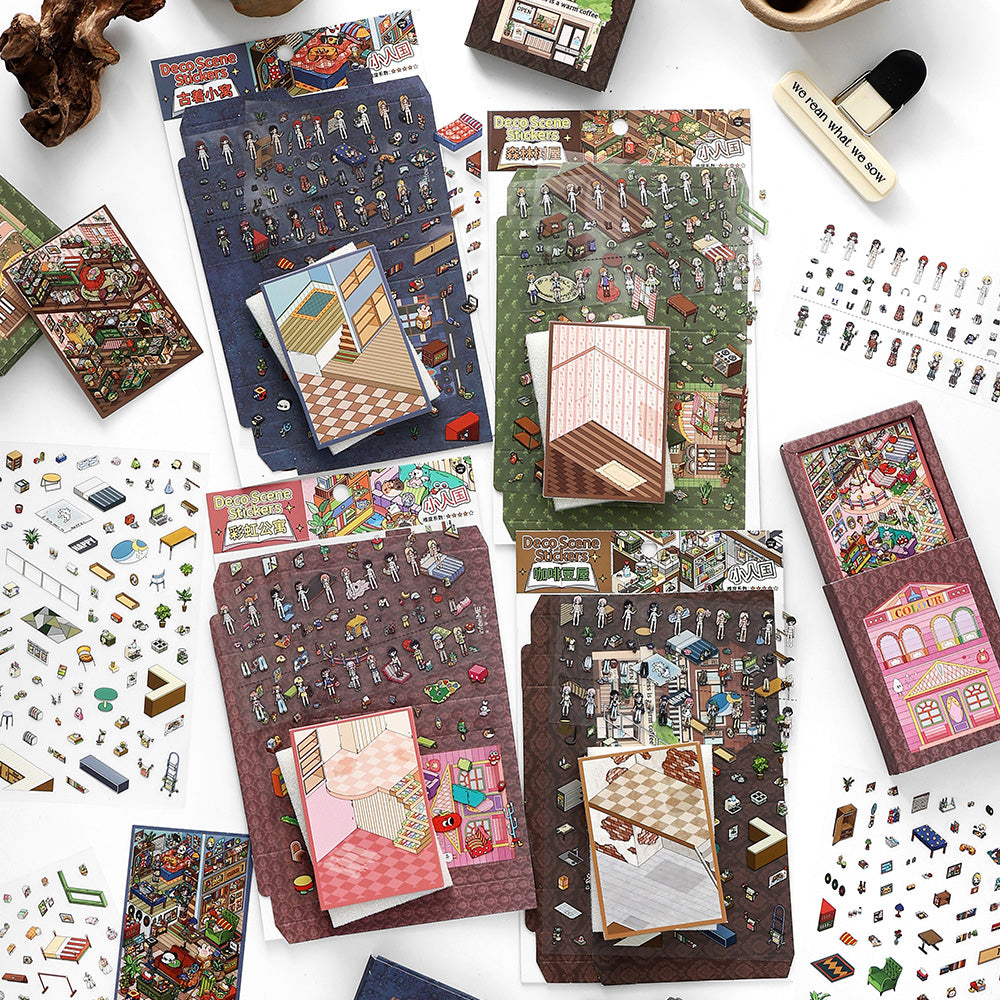 Mini DIY Bilderrahmen | Mein kleines Haus 5.0 | Sticker Szene, 3D Miniatur Szene Sticker, Stressabbau DIY Sticker, Szenenbau Sticker, DIY Sticker