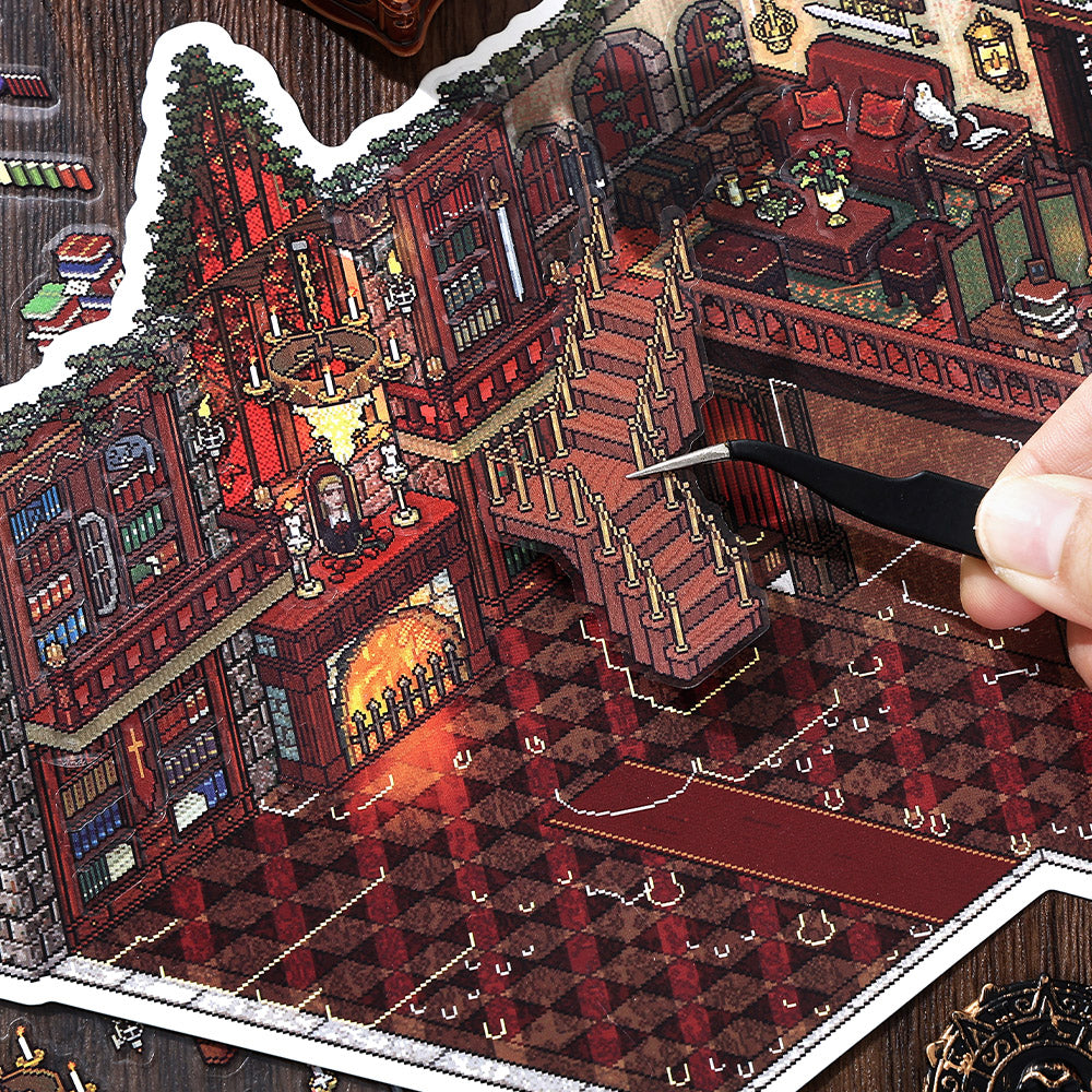 ビッグサイズ | My Little House 10.0 | ステッカーシーン、3Dミニチュアシーンステッカー、ストレス解消DIYステッカー、シーン設定ステッカー、DIYステッカー