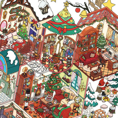 Big Size | Christmas Limited Edition | My Little House 6.0 | Sticker Scene, 3D Miniature Scene Stickers, Stress-Relief DIY Stickers, Scene-Setting Stickers, DIY Stickers