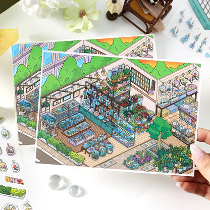 Bugün Açık Seri 18.0 | Etiket Sahnesi, 3D Minyatür Sahne Etiketleri, Stres Giderici Kendin Yap Etiketleri, Sahne Kurulum Etiketleri, Kendin Yap Etiketleri