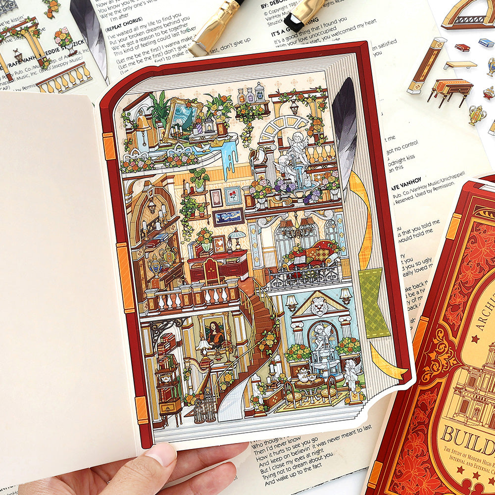 Mój Mały Domek 9.0 | Naklejki Sceniczne, 3D Miniatury Naklejek Scenicznych, Naklejki DIY ulatniające stres, Naklejki Ustawiające Scenę, Naklejki DIY