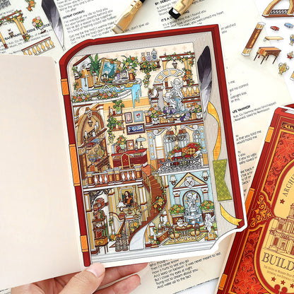 Mój Mały Domek 9.0 | Naklejki Sceniczne, 3D Miniatury Naklejek Scenicznych, Naklejki DIY ulatniające stres, Naklejki Ustawiające Scenę, Naklejki DIY