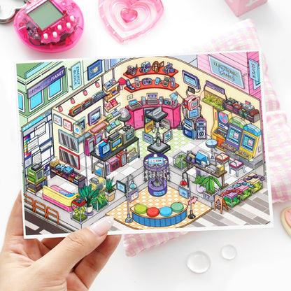 Bugün Açık Seri 18.0 | Etiket Sahnesi, 3D Minyatür Sahne Etiketleri, Stres Giderici Kendin Yap Etiketleri, Sahne Kurulum Etiketleri, Kendin Yap Etiketleri