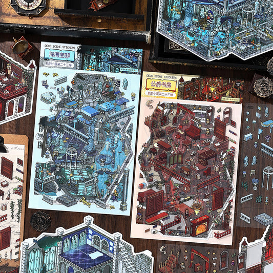 Big Size | My Little House 10.0 | Sticker Scene, 3D Miniature Scene Stickers, Stress-Relief DIY Stickers, Scene-Setting Stickers, DIY Stickers