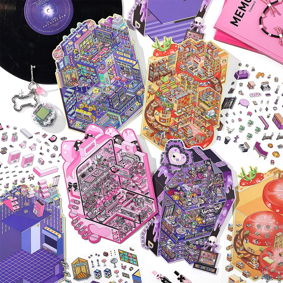 Scene Stickers Type Miniature Scene Sticker - YYBB ART SHOP