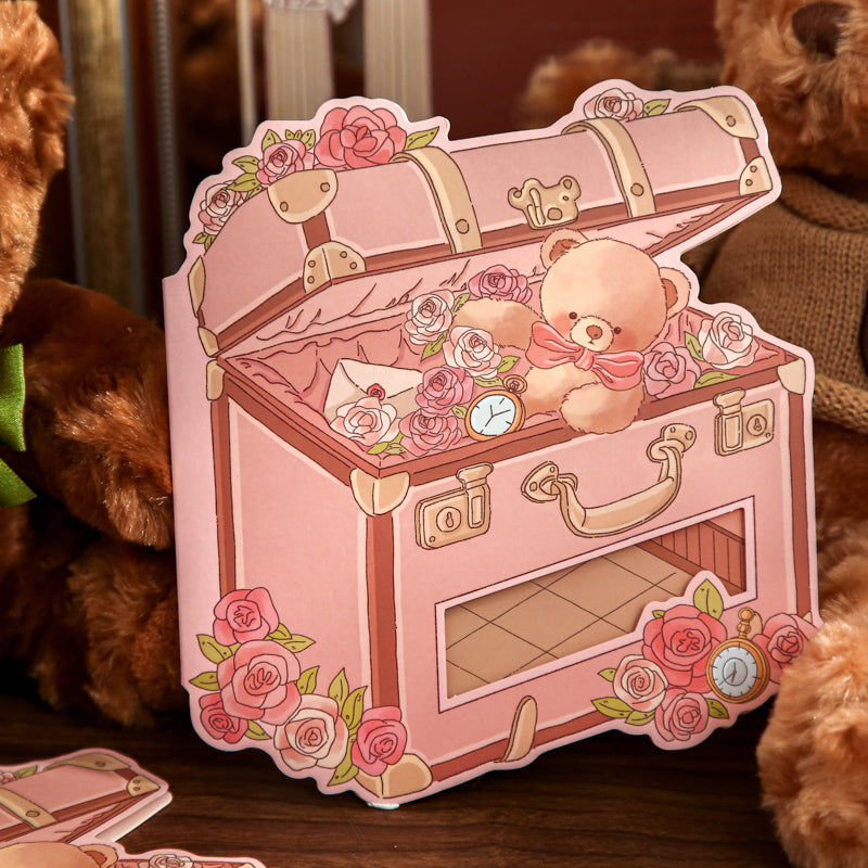 Björn Tema | Scene Joy Serie 7.0 | Sticker Scen, 3D Miniatyrscen Stickers, Stressavlastande DIY Stickers, Scenuppställnings Stickers, DIY Sticker