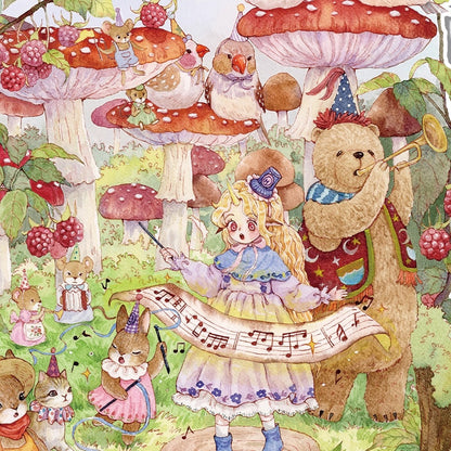 Ręcznie Narysowana Scena | Scene Garden Seria 8.0 | Naklejki Sceny, 3D Naklejki Miniatur Sceny, Naklejki DIY Przeciwlękowe, Naklejki Do Ustawiany Sceny, Naklejki DIY