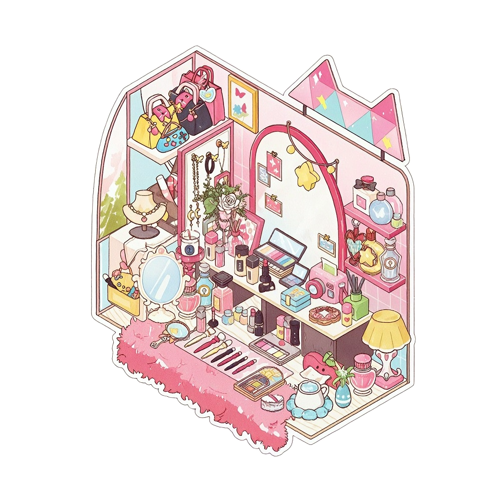 Desktop Theme, Scene More 2.0 Series, Sticker Scene, 3D Miniature Scene ...