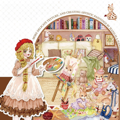 Ręcznie Narysowana Scena | Scene Garden Seria 8.0 | Naklejki Sceny, 3D Naklejki Miniatur Sceny, Naklejki DIY Przeciwlękowe, Naklejki Do Ustawiany Sceny, Naklejki DIY