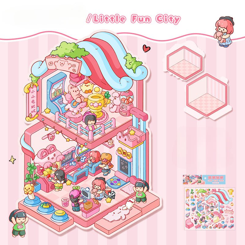 Big Size | Scene Art 18.0 Series | Sticker Scene, 3D Miniature Scene Stickers, Stress - Relief DIY Stickers, Scene - Setting Stickers - YYBB ART