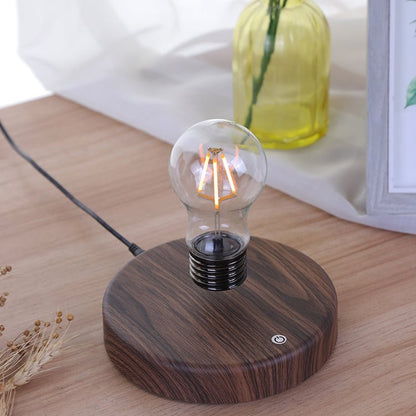 Magnetic Levitating Light Bulb | LED Floating Lamp with Auto - Rotation - Gravity Defying Desk Lamp for Study Room & Living Room Decor - YYBB ART