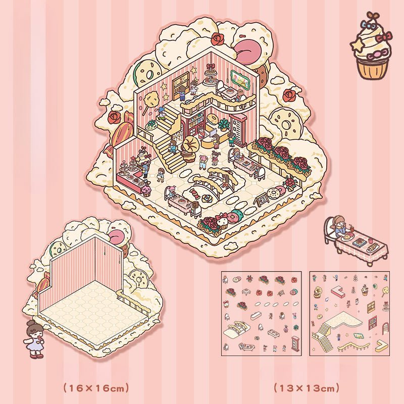 Scene Art 3.0 Series | DIY Sticker Scene, 3D Miniature Scene Stickers, Stress - Relief DIY stickers, Scene - setting Stickers - YYBB ART