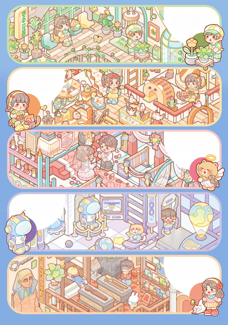 City Theme | Scene Time 9.0 Series, Sticker Scene, 3D Miniature Scene ...