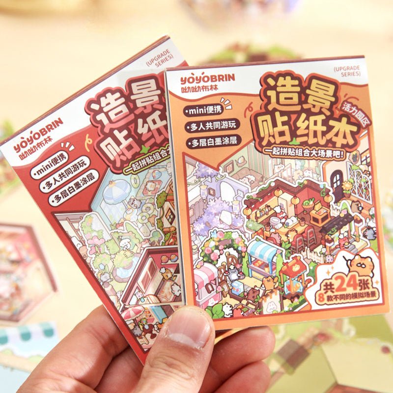 Mini Scenes Sticker Mini Sticker Scene Book | Scene Book 3.0 Series | Sticker Book, Sticker ...