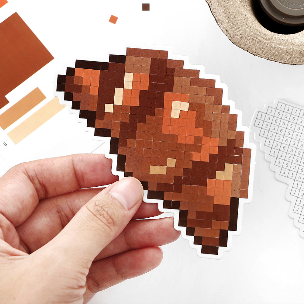 Sticker by Number Series 1.0, Pixel Art Sticker, Sticker Puzzle, DIY Sticker, Sticker by Number, Pixel Stickers