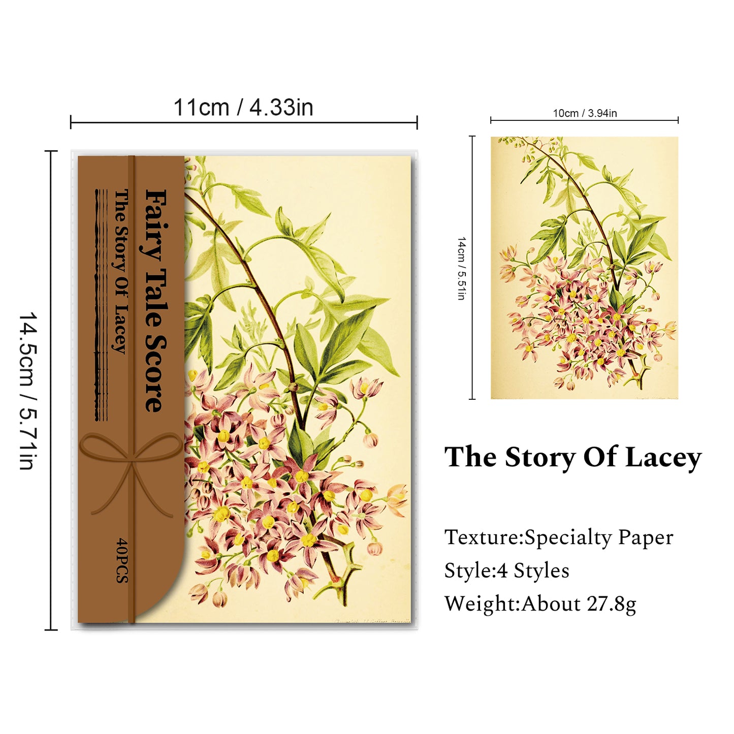 The Story Of Lacey Series Scrapbook Paper, Junk Journal Paper, Collage Decor Paper, Material Paper