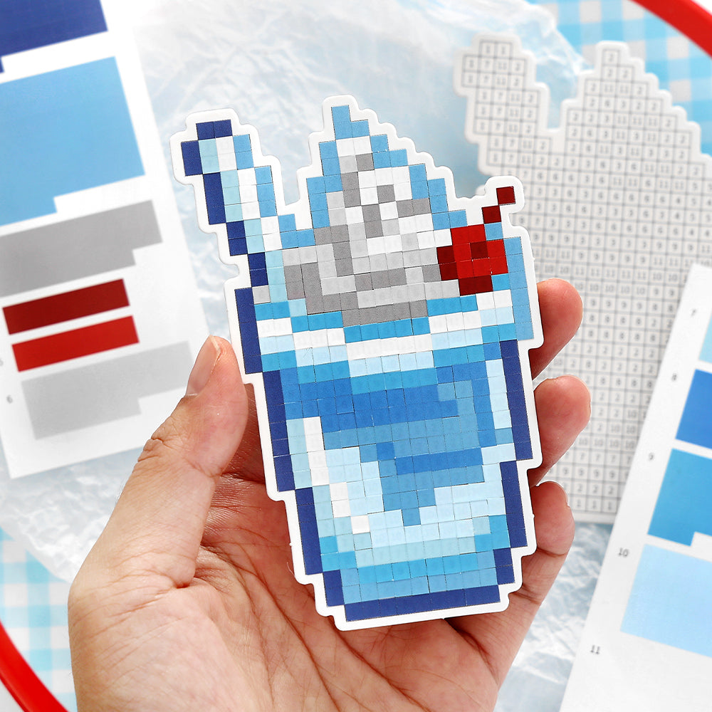 Sticker by Number Series 1.0, Pixel Art Sticker, Sticker Puzzle, DIY Sticker, Sticker by Number, Pixel Stickers