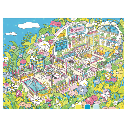 Duży rozmiar | Motyw baśniowy | Świat Scen 17.0 Seria | DIY Naklejki Sceniczne, 3D Miniatury Sceniczne Naklejki, Naklejki DIY na odprężenie, Naklejki do Tworzenia Sceny, Naklejki DIY