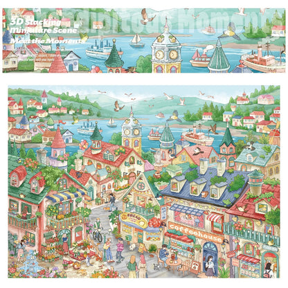 Big Size | Meet the Moments | Scene World 24.0 Series | DIY Sticker Scene, 3D Miniature Scene Stickers, Stress-Relief DIY Stickers, Scene-Setting Stickers, DIY Stickers