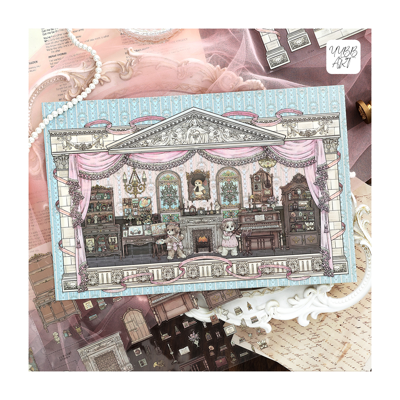 Big Size | My Little House 13.0 | Sticker Scene, 3D Miniature Scene Stickers, Stress-Relief DIY Stickers, Scene-Setting Stickers, DIY Stickers