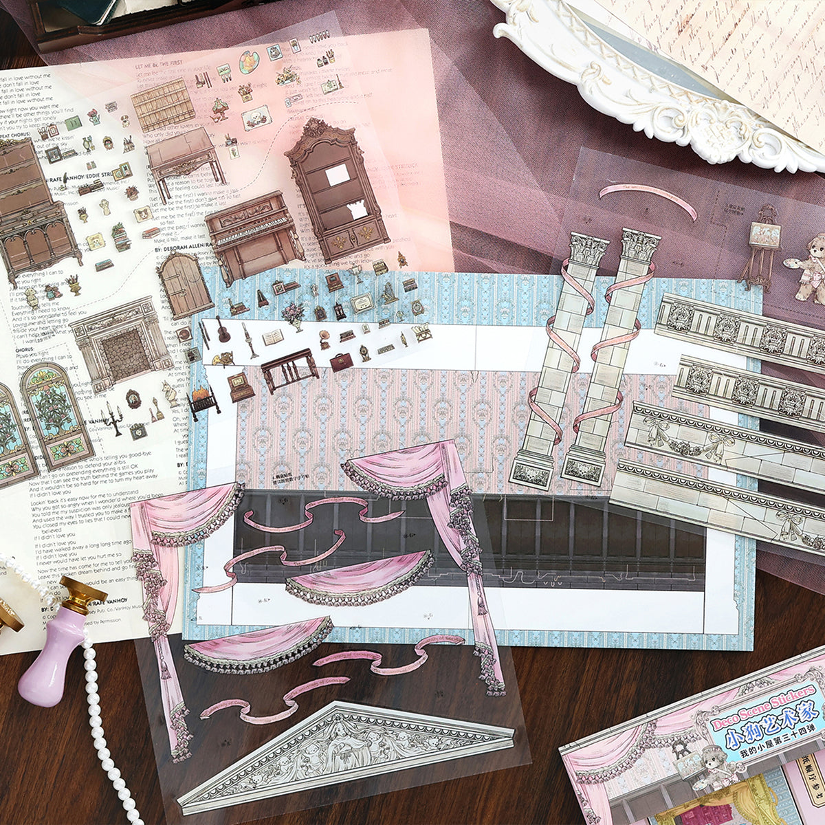 Big Size | My Little House 13.0 | Sticker Scene, 3D Miniature Scene Stickers, Stress-Relief DIY Stickers, Scene-Setting Stickers, DIY Stickers