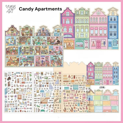 Big Size | My Little House 13.0 | Sticker Scene, 3D Miniature Scene Stickers, Stress-Relief DIY Stickers, Scene-Setting Stickers, DIY Stickers
