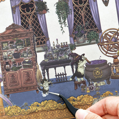 Big Size | My Little House 13.0 | Sticker Scene, 3D Miniature Scene Stickers, Stress-Relief DIY Stickers, Scene-Setting Stickers, DIY Stickers
