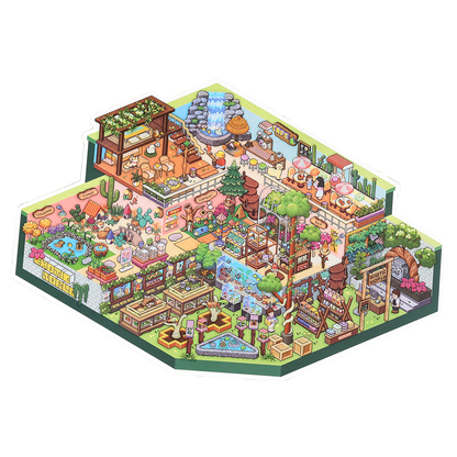 ビッグサイズ | オープントゥデイシリーズ22.0 | ステッカーシーン、3Dミニチュアシーンステッカー、ストレス解消DIYステッカー、シーン設定ステッカー、DIYステッカー