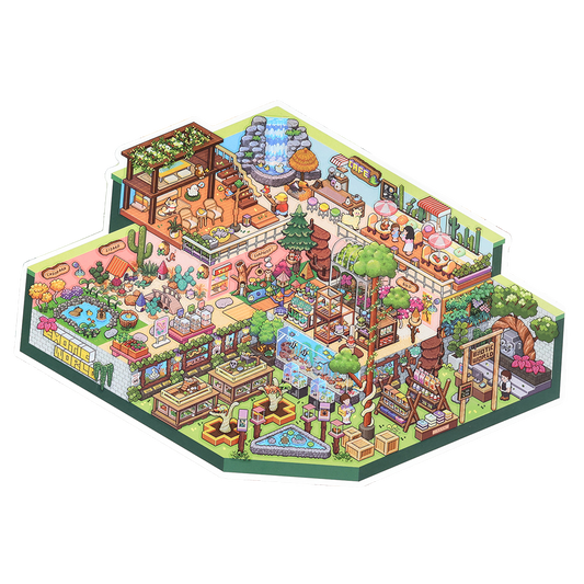 Big Size | Open Today Series 22.0 | Sticker Scene, 3D Miniature Scene Stickers, Stress-Relief DIY Stickers, Scene-Setting Stickers, DIY Stickers
