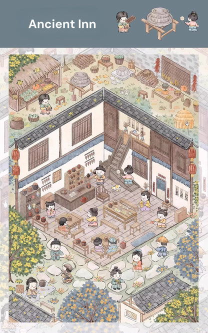 Big Size, Pocket Scene Series 12.0 | Sticker Scene, 3D Miniature Scene Stickers, Stress-Relief DIY Stickers, Scene-Setting Stickers, DIY Stickers