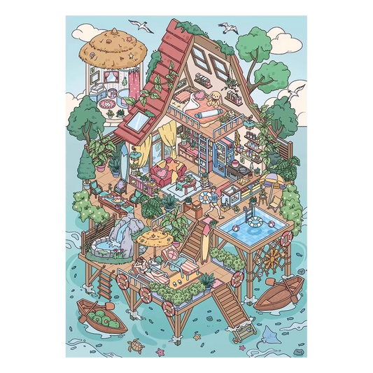 Duży rozmiar, seria Pocket Scene 12.0 | Naklejki sceniczne, 3D naklejki z miniaturami scen, naklejki relaksacyjne DIY, naklejki do tworzenia scen, naklejki DIY