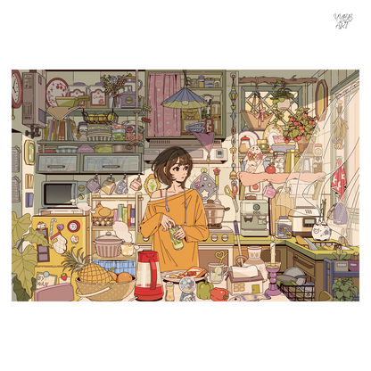 대형 | Scene Art 24.0 시리즈 | 스티커 씬, 3D 미니어처 씬 스티커, 스트레스 해소 DIY 스티커, 씬 연출 스티커