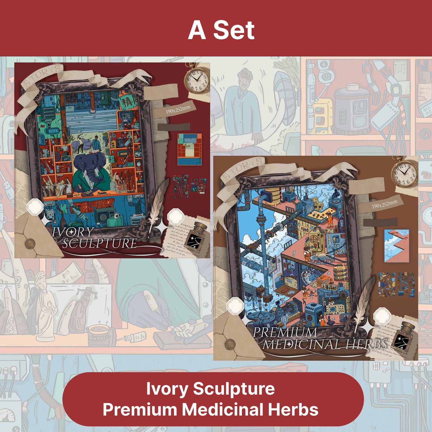 Duży rozmiar | Seria Scene Magic 12.0 | Sceneria z naklejek, miniaturowe naklejki sceniczne 3D, odstresowujące naklejki DIY, naklejki do tworzenia scenerii