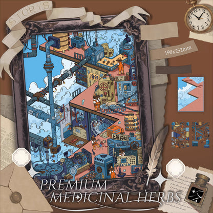 Duży rozmiar | Seria Scene Magic 12.0 | Sceneria z naklejek, miniaturowe naklejki sceniczne 3D, odstresowujące naklejki DIY, naklejki do tworzenia scenerii