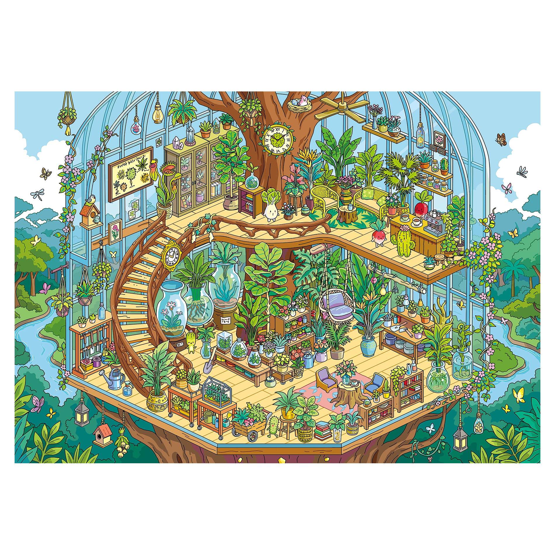 Miniature Scene Sticker - YYBB ART SHOP