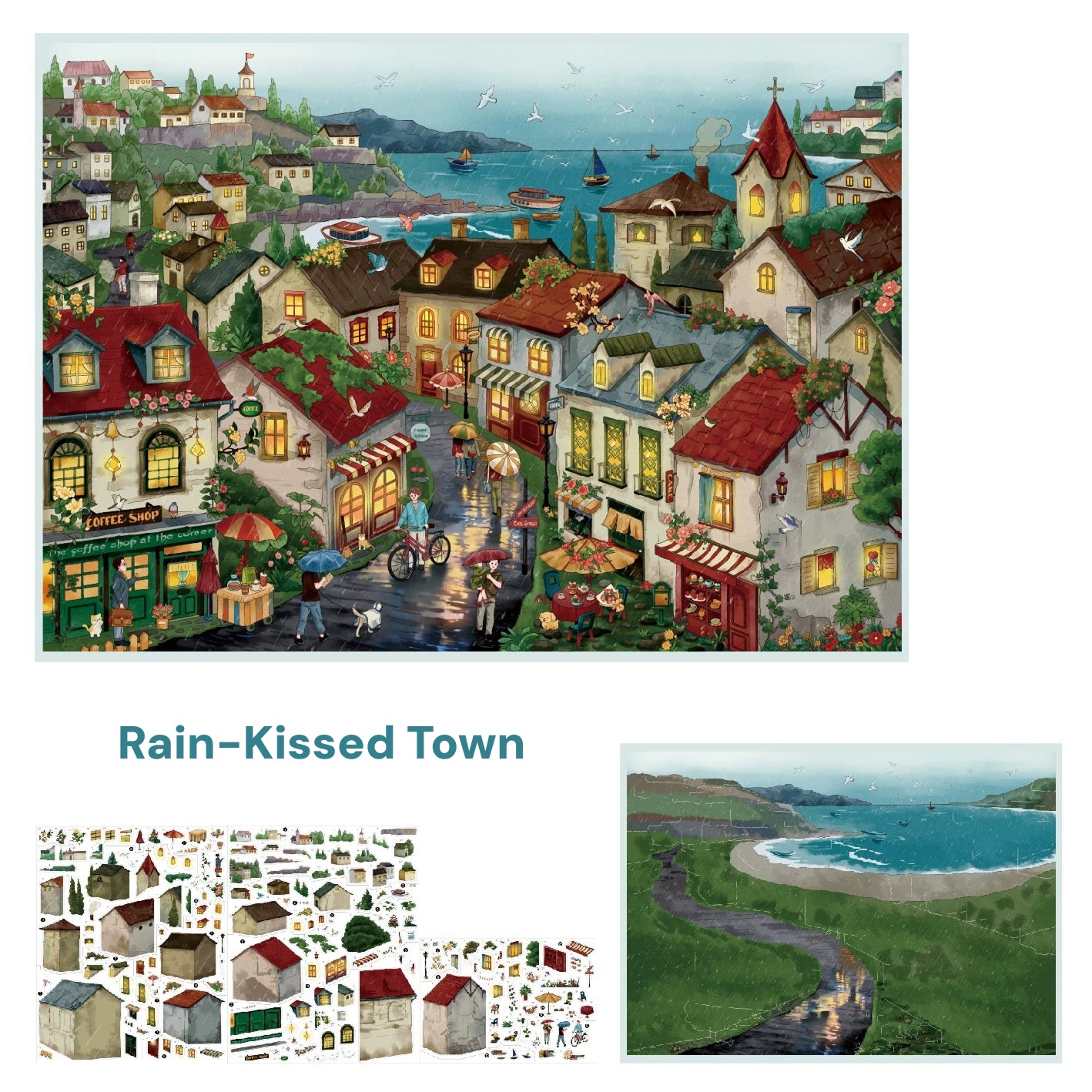 Big Size | Serendipitous Moments | Scene World 22.0 Series | DIY Sticker Scene, 3D Miniature Scene Stickers, Stress-Relief DIY Stickers, Scene-Setting Stickers, DIY Stickers