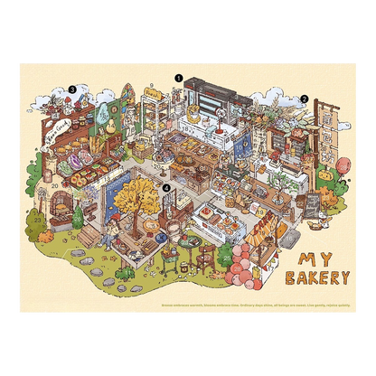 Big Size | Love Softly | Scene Art 25.0 Series | Sticker Scene, 3D Miniature Scene Stickers, Stress-Relief DIY Stickers, Scene-Setting Stickers
