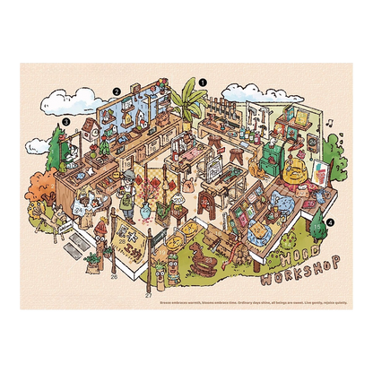 Big Size | Love Softly | Scene Art 25.0 Series | Sticker Scene, 3D Miniature Scene Stickers, Stress-Relief DIY Stickers, Scene-Setting Stickers