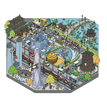 Große Größe | Meow Meow 4.0 Serie | Katzensticker Szene, 3D Miniatur-Szenen-Sticker, Stressabbau DIY Sticker, Szenen-gestaltende Sticker