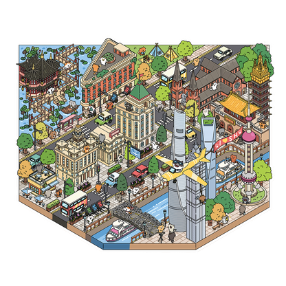 Große Größe | Meow Meow 4.0 Serie | Katzensticker Szene, 3D Miniatur-Szenen-Sticker, Stressabbau DIY Sticker, Szenen-gestaltende Sticker