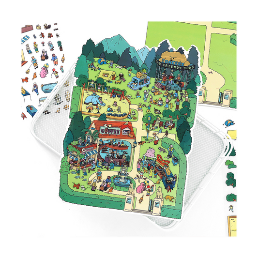 Big Size | Open Today Series 19.0 | Sticker Scene, 3D Miniature Scene Stickers, Stress-Relief DIY Stickers, Scene-Setting Stickers, DIY Stickers