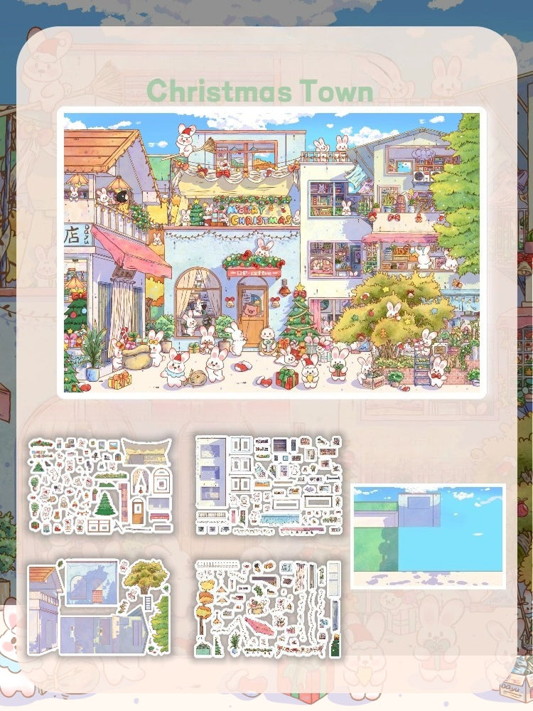 Big Size | Pocket Scene Series 9.0 | Sticker Scene, 3D Miniature Scene Stickers, Stress-Relief DIY Stickers, Scene-Setting Stickers, DIY Stickers