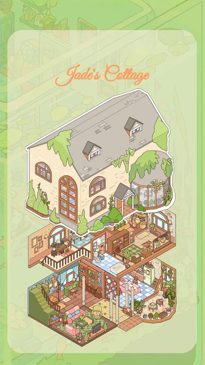 Big Size | Pocket Scene Series 9.0 | Sticker Scene, 3D Miniature Scene Stickers, Stress-Relief DIY Stickers, Scene-Setting Stickers, DIY Stickers