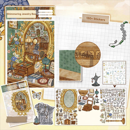 Duży Rozmiar | Seria Scen Joy 15.0 | Naklejki Sceniczne, Naklejki 3D Miniatury Scen, Naklejki DIY do Zmniejszania Stresu, Naklejki Scenograficzne, Naklejki DIY