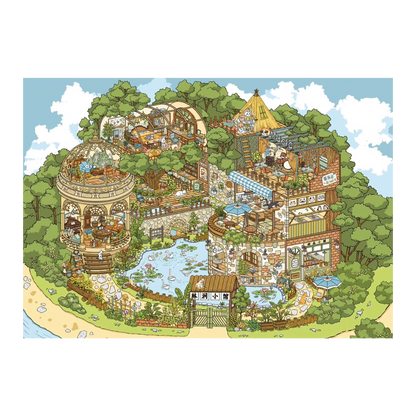 Duży Rozmiar | Seria Scen Joy 15.0 | Naklejki Sceniczne, Naklejki 3D Miniatury Scen, Naklejki DIY do Zmniejszania Stresu, Naklejki Scenograficzne, Naklejki DIY