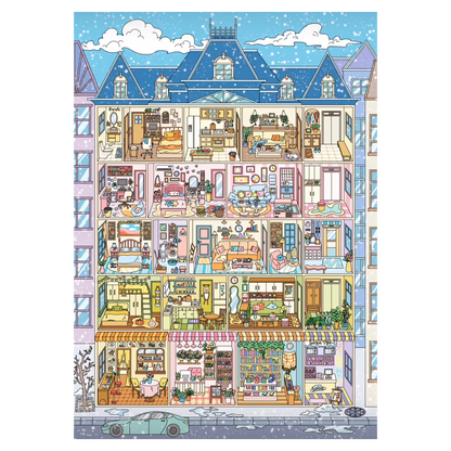 Duży Rozmiar | Seria Scen Joy 15.0 | Naklejki Sceniczne, Naklejki 3D Miniatury Scen, Naklejki DIY do Zmniejszania Stresu, Naklejki Scenograficzne, Naklejki DIY