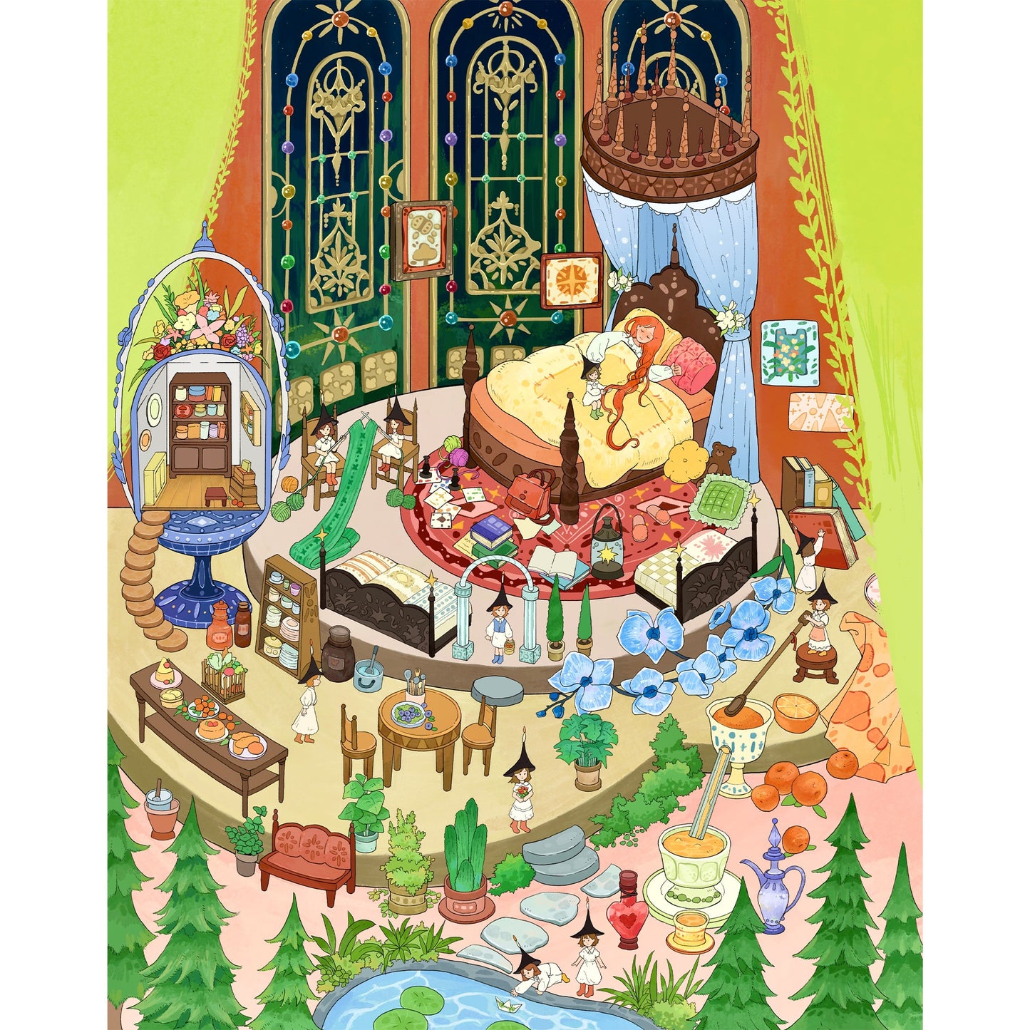 Große Größe | Scene Time 19.0 Serie, Sticker Szene, 3D Miniatur-Szenen-Sticker, Stressabbau DIY Sticker, Szenen-gestaltende Sticker, DIY Sticker